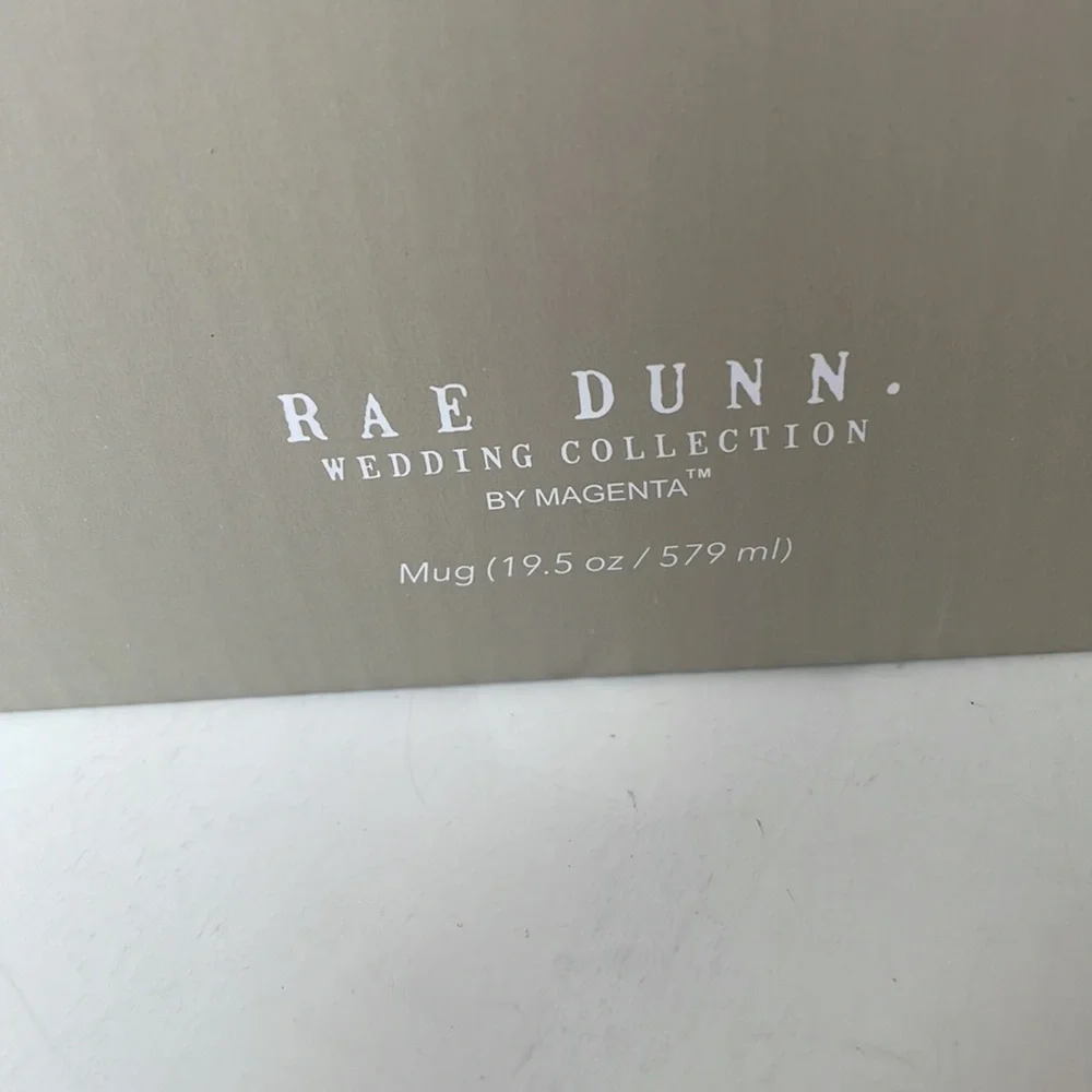 Rae Dunn Wedding Collection Mug Set